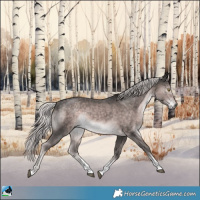 Horse Color:Platinum Chocolate Palomino Mushroom Tobiano Rabicano