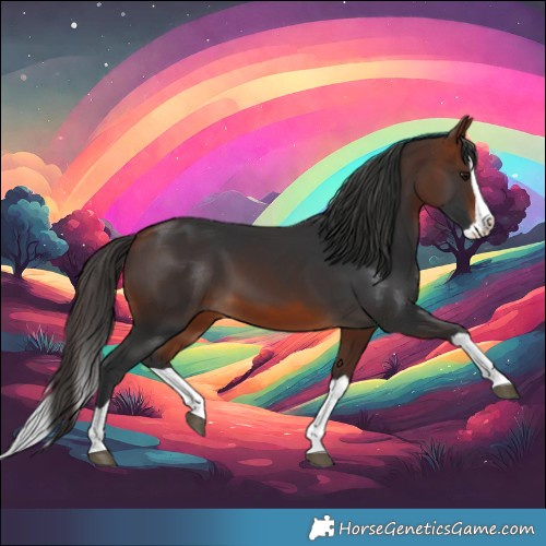 Horse Color:Bay Splash 