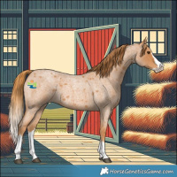 Horse Color:Red Roan Splash 
