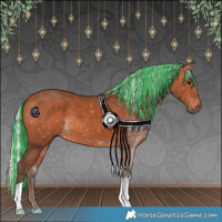Horse Color:Painted Silver Bay 