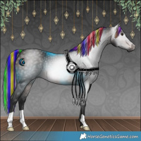 Horse Color:Gray Painted Brown 