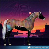 Horse Color:Nacre Silver Brown Splash