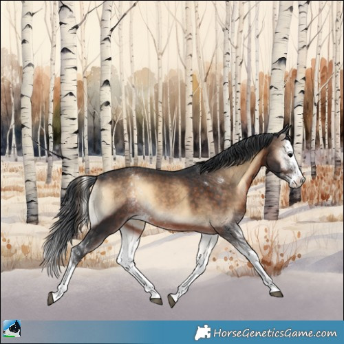 Horse Color:Brown Onyx Sabino Splash