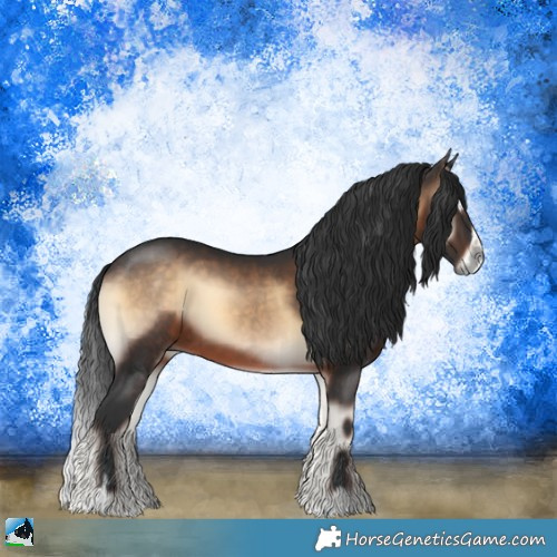 Horse Color:Brown Onyx Sabino 