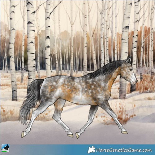 Horse Color:White Spotted Buckskin 