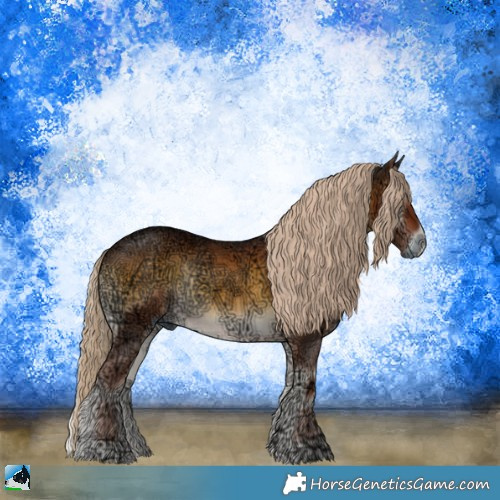 Horse Color:Chocolate Palomino Ice Onyx Rabicano 
