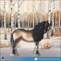 Horse Color:Brown Onyx Rabicano 