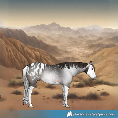 Horse Color:Gray Bay Splash Appaloosa Rabicano 