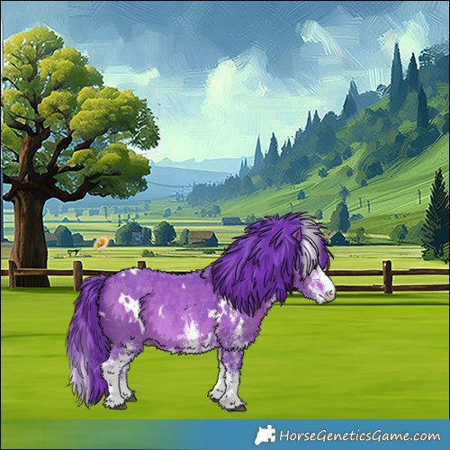 Horse Color:Watercolor White Spotted Bay 