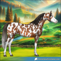 Horse Color:Bay Splash Appaloosa