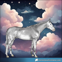 Horse Color:Silver Buckskin Chinchilla Dun Splash 