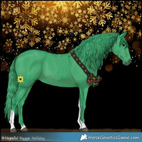 Horse Color:Watercolor Smoky Black Tobiano 