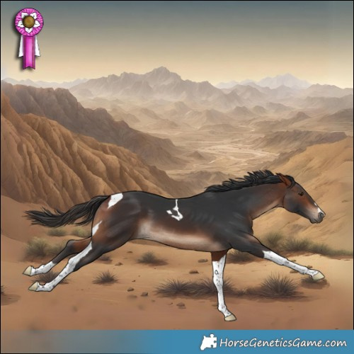 Horse Color:Bay Tobiano 