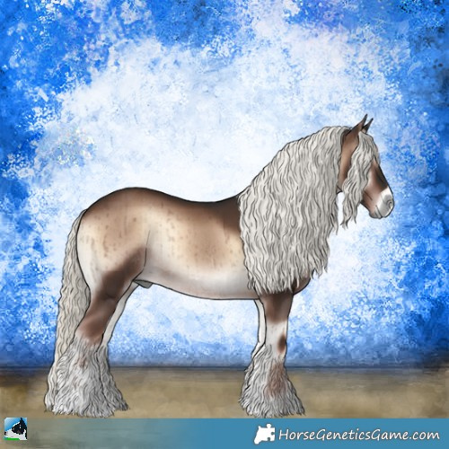 Horse Color:Liver Red Onyx Mushroom Sabino Rabicano Brindle 