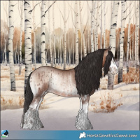 Horse Color:Sable Champagne Onyx Mushroom Sabino Rabicano