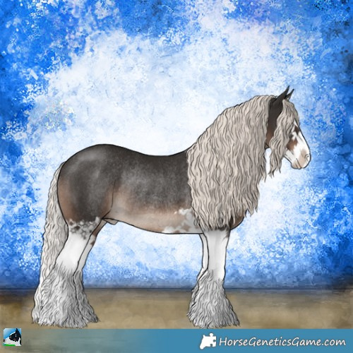 Horse Color:Liver Chestnut Mushroom Sabino Splash Rabicano 