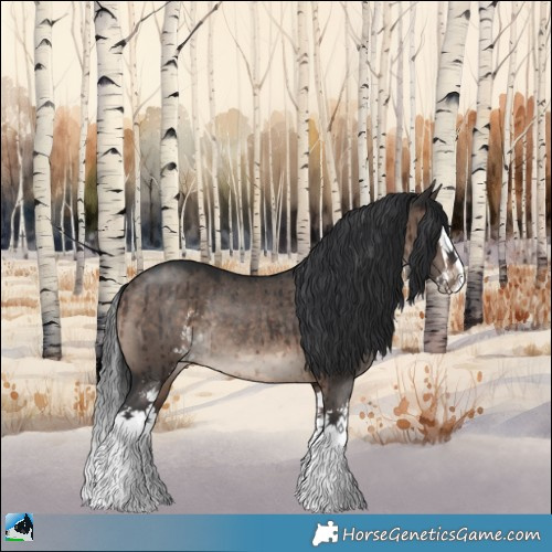 Horse Color:Brown Dun Mushroom Sabino Splash Rabicano Brindle