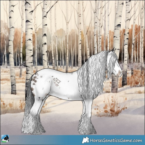 Horse Color:Brown Dun Mushroom Sabino Splash Rabicano 