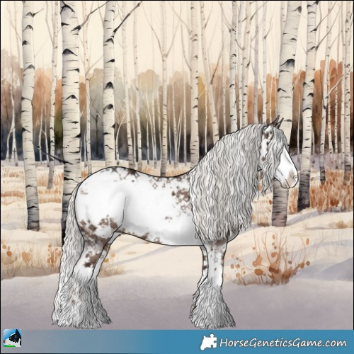 Horse Color:Liver Red Dun Mushroom Sabino Rabicano Brindle 