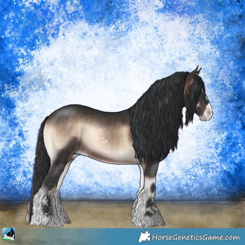 Horse Color:Brown Onyx Mushroom Sabino Rabicano 