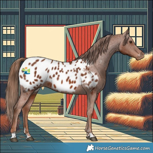 Horse Color:Chestnut Appaloosa 