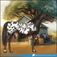 Horse Color:Liver Chestnut Appaloosa 