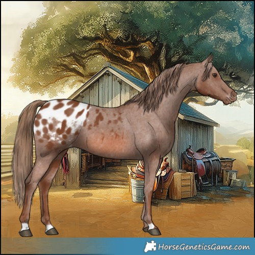 Horse Color:Chestnut Appaloosa 