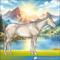 Horse Color:Chocolate Palomino Pearl Dun Tobiano Rabicano 