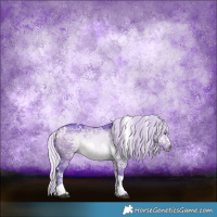 Horse Color:Watercolor White Spotted Silver Brown Chinchilla Ice Dun Tobiano 
