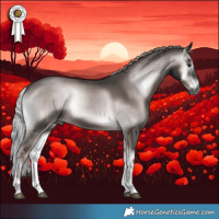Horse Color:Gray Platinum Liver Red Onyx Rabicano
