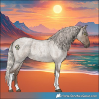 Horse Color:Silver Grullo Roan Tobiano 