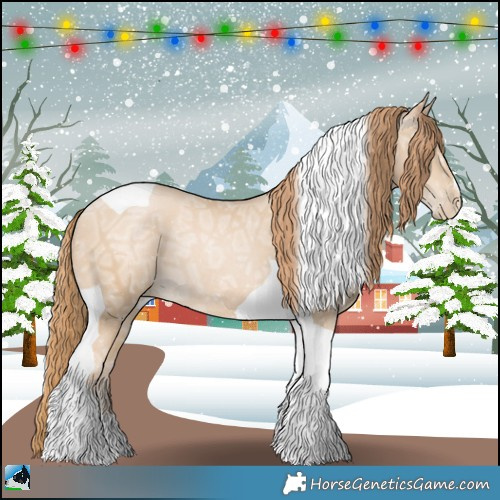 Horse Color:Smoky Black Ice Pearl Tobiano Rabicano 