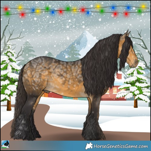 Horse Color:Buckskin Ice Mushroom 