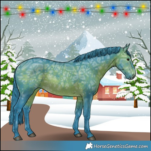 Horse Color:Watercolor Brown Ice Rabicano 