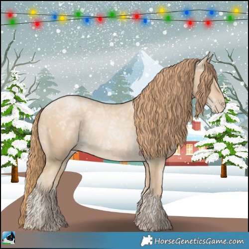 Horse Color:Smoky Black Ice Pearl Mushroom Rabicano 