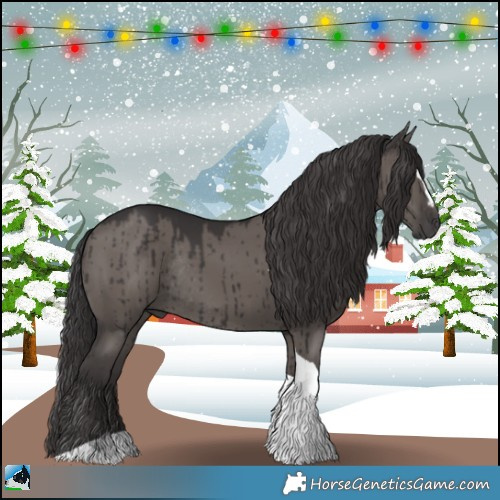 Horse Color:Smoky Grullo Sabino Tobiano Rabicano Brindle 