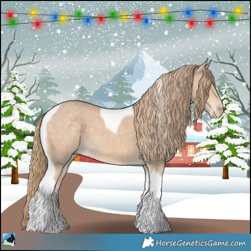 Horse Color:Perlino Tobiano 