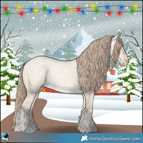 Horse Color:Perlino Ice Dun Mushroom Rabicano 