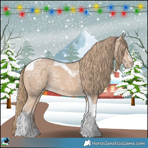 Horse Color:Perlino Ice Sabino Tobiano Rabicano 