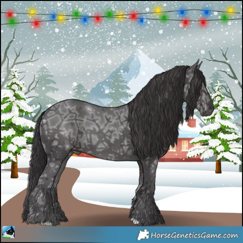 Horse Color:Smoky Black Ice Mushroom 