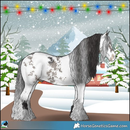 Horse Color:Smoky Grullo Mushroom Sabino Rabicano Brindle 