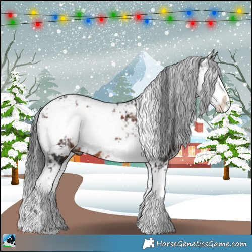 Horse Color:Brown Ice Mushroom Sabino Rabicano 