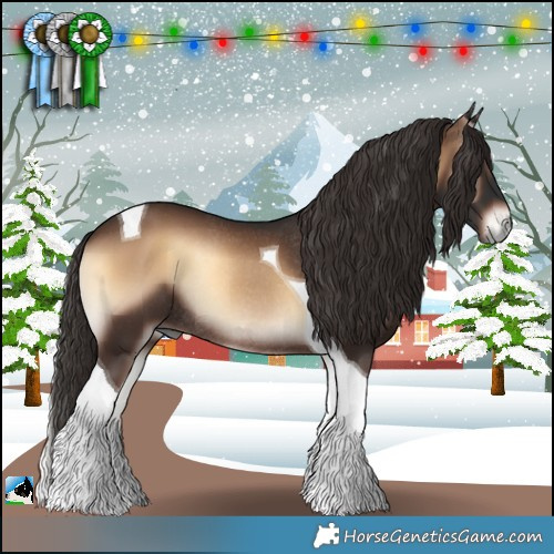 Horse Color:Liver Red Onyx Tobiano Rabicano 