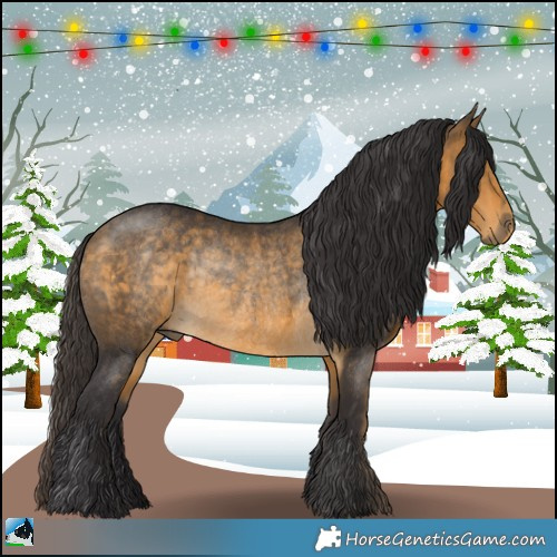 Horse Color:Buckskin Mushroom Rabicano 