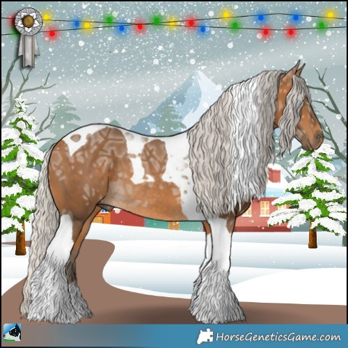 Horse Color:Silver Buckskin Ice Tobiano Rabicano 