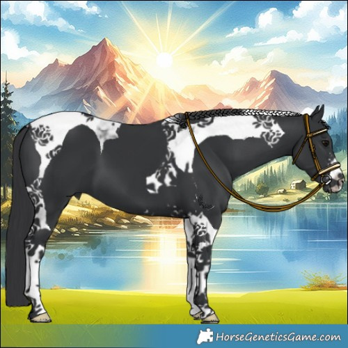 Horse Color:Black Tobiano