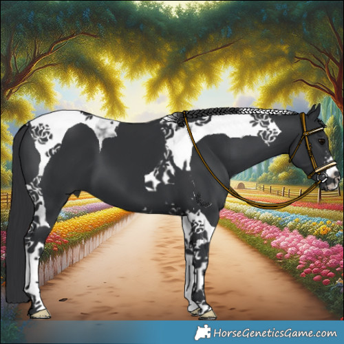 Horse Color:Black Tobiano 