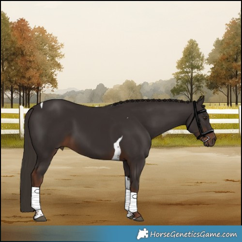 Horse Color:Liver Chestnut Tobiano 