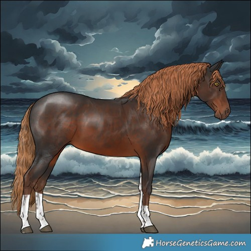 Horse Color:Liver Chestnut Tobiano 