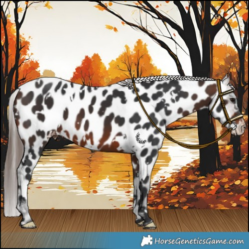 Horse Color:White Spotted Brown Appaloosa 